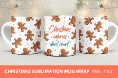 Christmas mug wrap, Funny christmas mug, gingerbread man mug Product Image 1