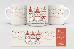Christmas mug wrap with cat meowy christmas mug Product Image 2