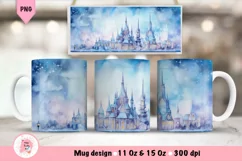 Christmas Mug Wrap Sublimation Designs, Christmas Tree Mug, Christmas Png