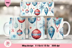 Christmas Mug Wrap Sublimation Designs, Christmas Tree Mug, Christmas Png