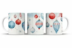 Christmas Mug Wrap Sublimation Designs, Christmas Tree Mug, Christmas Png