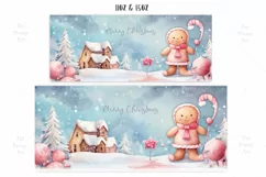 Christmas Mug Wrap Sublimation Designs, Christmas Gingerbread Mug, Christmas Png