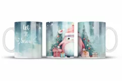 Christmas Mug Wrap Sublimation Designs, Christmas Gingerbread Mug, Christmas Png