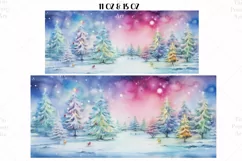Christmas Mug Wrap Sublimation Designs, Christmas Tree Mug, Christmas Png