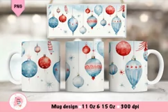 Christmas Mug Wrap Sublimation Designs, Christmas Tree Mug, Christmas Png