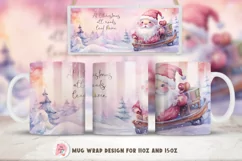 Christmas Mug Wrap Sublimation Designs, Christmas Gingerbread Mug, Christmas Png