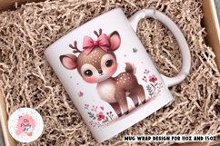 Christmas Mug Wrap For 11 oz and 15 oz, 3d Mug, Christmas Trees Png