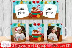 hot cocoa in a table design for personalized christmas mugs