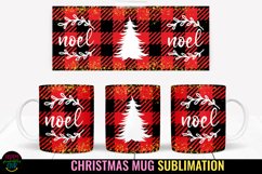 Noel Christmas Plaid Mug Sublimation I 11 Oz Holiday Mug PNG
