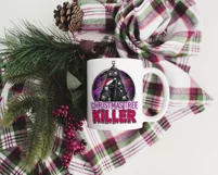 Creepy Christmas sublimation design - Christmas black cat Product Image 3