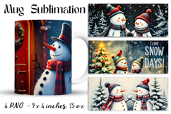 Christmas mug cup wrap sublimation printable designs Product Image 1