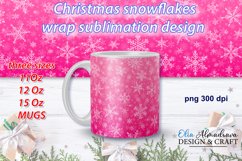 Mug Wrap Sublimation Design Png| Christmas Coffee Mug Wrap Product Image 1