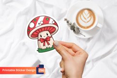 Christmas Mushroom Sticker,Christmas Decor,Festive Mushroom Product Image 1