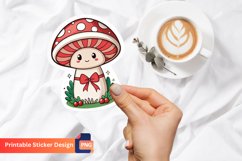 Christmas Mushroom Sticker,Christmas Decor,Festive Mushroom Product Image 1