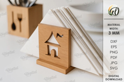 Christmas Napkin Holders Bundl Laser Cut. Kitchen Decor SVG Product Image 2