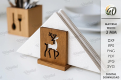 Christmas Napkin Holders Bundl Laser Cut. Kitchen Decor SVG Product Image 5