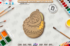 Paintable Nativity Ornaments Laser Cut Bundle|Xmas Ornaments Product Image 5