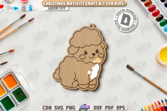 Paintable Nativity Ornament Laser Cut|Christmas Ornament SVG Product Image 1