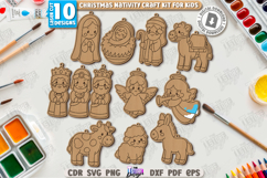 Paintable Nativity Ornaments Laser Cut Bundle|Xmas Ornaments Product Image 1
