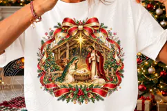 Christmas Nativity Ornament PNG Product Image 3