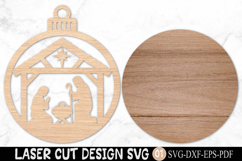 Christmas Nativity Ornament SVG Laser Cut Product Image 2