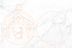 Christmas Nativity Ornament SVG Laser Cut Product Image 3