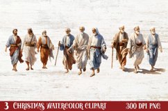 Christmas Nativity Watercolor Clipart, Christmas PNG Product Image 1