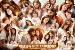 Christmas Nativity Watercolor Clipart Bundle, Christmas Nativity Clipart, Christmas Nativity Clipart Bundle, Christmas Nativity, Christmas Nativity Watercolor, Watercolor Christmas Nativity, Christmas Nativity Sublimation, Christmas Nativity Clip Art, Chr