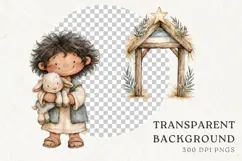 Christmas Nativity Clipart | Christmas PNG Designs Product Image 6
