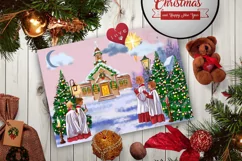 Christian Christmas Clipart, Holy Night Sublimation Product Image 7