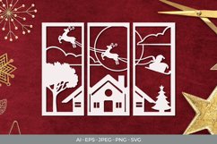 Christmas Night Continuous Papercut Product Image 1