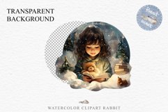 Christmas Night Fantasy Kids Clipart Winter Childrens Book Art Image Watercolor Transparent Print illustration sublimation printable digital junk journaling  watercolor Christmas Night Kids, Cute Winter Children clipart, xmas child, Girl Boy fantasy art