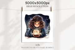 Christmas Night Fantasy Kids Clipart Winter Childrens Book Art Image Watercolor Transparent Print illustration sublimation printable digital junk journaling  watercolor Christmas Night Kids, Cute Winter Children clipart, xmas child, Girl Boy fantasy art