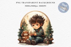 Christmas Night Fantasy Kids Clipart Winter Childrens Book Art Image Watercolor Transparent Print illustration sublimation printable digital junk journaling  watercolor Christmas Night Kids, Cute Winter Children clipart, xmas child, Girl Boy fantasy art