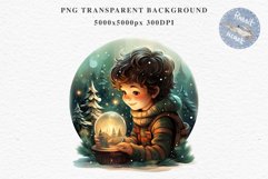 Christmas Night Fantasy Kids Clipart Winter Childrens Book Art Image Watercolor Transparent Print illustration sublimation printable digital junk journaling  watercolor Christmas Night Kids, Cute Winter Children clipart, xmas child, Girl Boy fantasy art