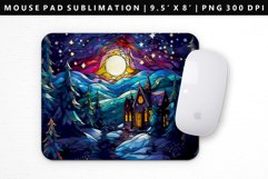Christmas Mouse Pad Design | Mouse Pad Sublimation PNG Product Image 1
