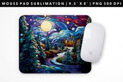 Christmas Mouse Pad Design | Mouse Pad Sublimation PNG Product Image 1