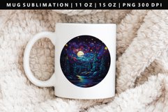 Christmas Night 11oz, 15oz Mug Sublimation PNG Design Product Image 1