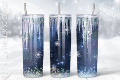 Sparkling Glitter Snowflakes Tumbler, Christmas 20ozTumbler Product Image 1