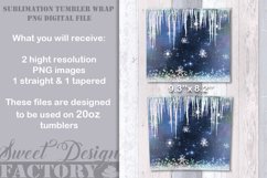 Sparkling Glitter Snowflakes Tumbler, Christmas 20ozTumbler Product Image 2