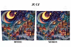 Christmas Night Tumbler Wrap, 20 oz tumbler wrap, Christmas Night Tumbler Wrap, Christmas Tree Png