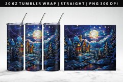Winter 20oz Tumbler Wrap | Sublimation PNG Design Product Image 4