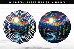 Christmas Wind Spinner Design | Wind Spinner Sublimation PNG Product Image 1