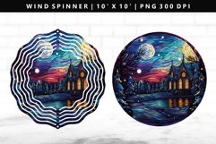 Christmas Wind Spinner Design | Wind Spinner Sublimation PNG Product Image 1