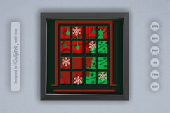 Christmas Night with Sneeking Santa Layered Papercut Product Image 3