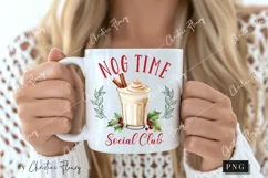 Nog Time Social Club Christmas PNG Product Image 2