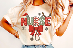 Nurse Christmas PNG, Merry Christmas PNG, Nursing Holiday Product Image 2