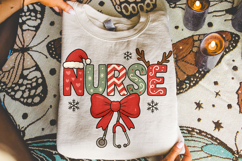 Nurse Christmas PNG, Merry Christmas PNG, Nursing Holiday Product Image 3