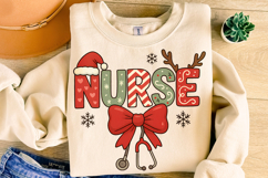 Nurse Christmas PNG, Merry Christmas PNG, Nursing Holiday Product Image 4