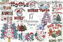 Christmas Nurse Sublimation Clipart Product Image 1